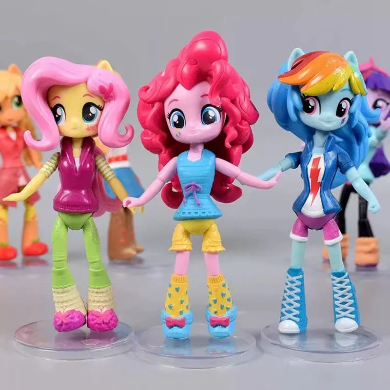 Фото Набор из 7 фигурок My Little Pony: Твайлайт Спаркл, Рэйнбоу Дэш, Эпплджек, Флаттершай, Пинки Пай – коллекционные модели-игрушки №3