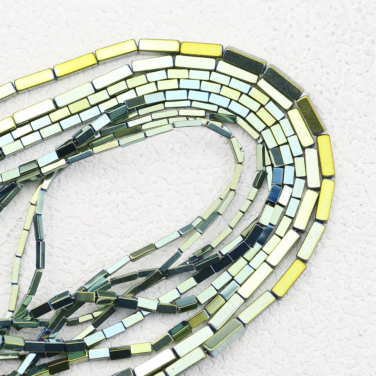 Натуральный Прямоугольник Камень Покрытие Зеленый Гематит Проставки Свободные