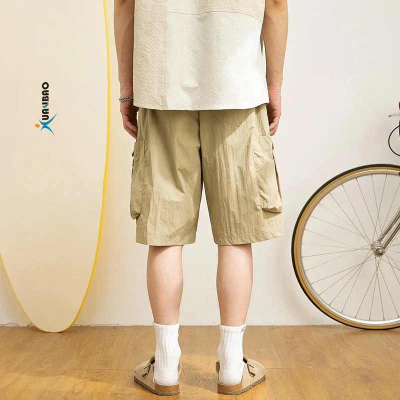 Городская мода 2024 новые летние мужские спортивные повседневные тонкие шорты в