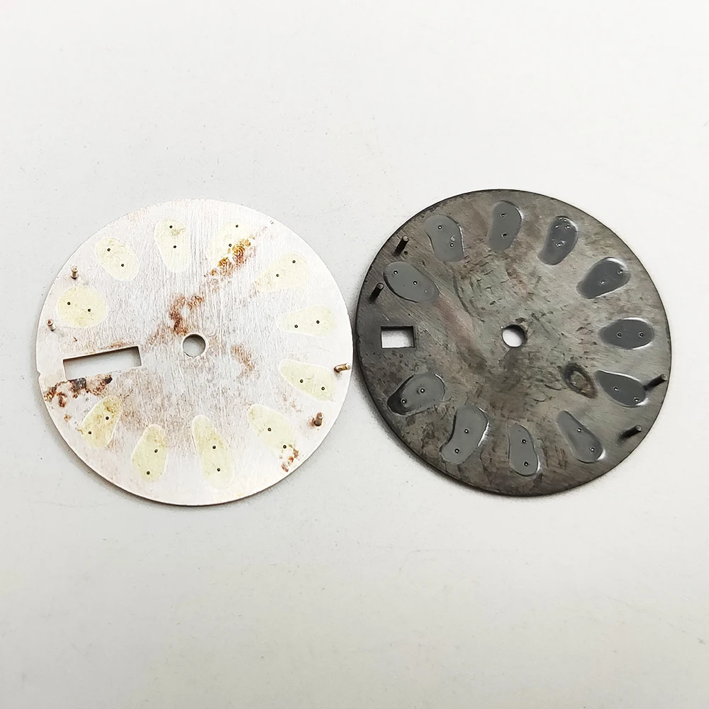 S 28.5mm Watch Dial Frosted Black Literally Assembled  Fit Japan NH35 NH36 4R 7S Automatic Movement Men Watch Accessories