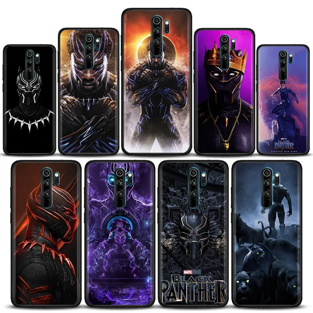 

Funda Xiaomi Redmi 9 C NFC 9T 9A 10 8A 7 6 Case Cover For Red mi K40 K50 Pro Plus Coque Marvel Black Panther Marvel