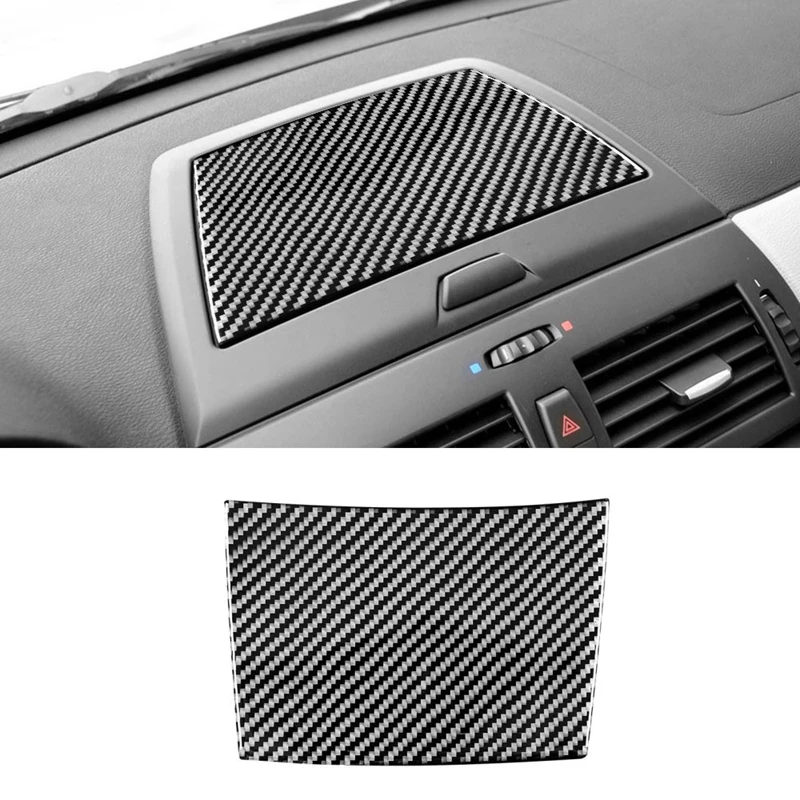 

Для BMW- X3 E83 2006-2010 мягкое углеродное волокно центральное управление хранение приборной панели декоративный чехол отделка стикер аксессуары