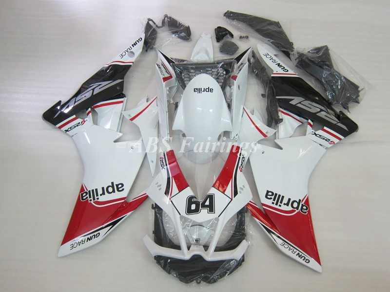 

4Gifts New ABS Motorcycle Fairings For Aprilia RSV4 1000 2009 2010 2011 2012 2013 2014 09 10 11 12 13 14 Bodywork Set Red White