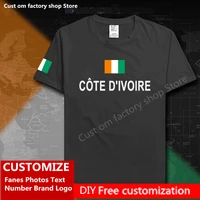 cote ivoire ivory coast cotton t shirt custom jersey fans diy name number brand logo fashion hip hop loose casual t shirt