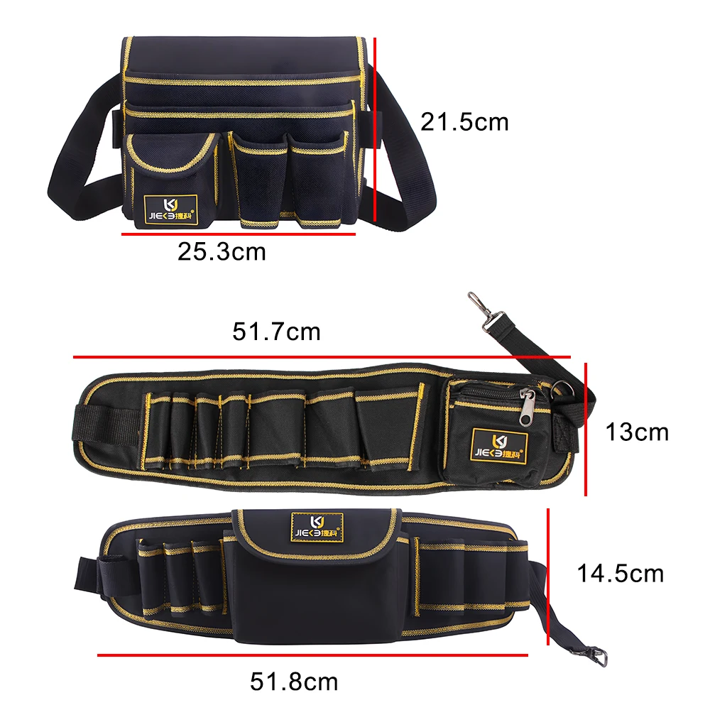 Многофункциональная Поясная Сумка Для Инструментов Из Ткани Оксфорд Хранения