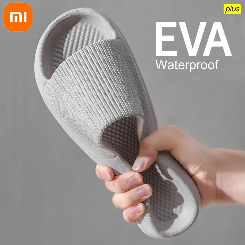 

Шлепанцы Xiaomi женские на толстой платформе, сланцы для дома и ванной, Эва, мягкая подошва, Нескользящие, летние Тапочки