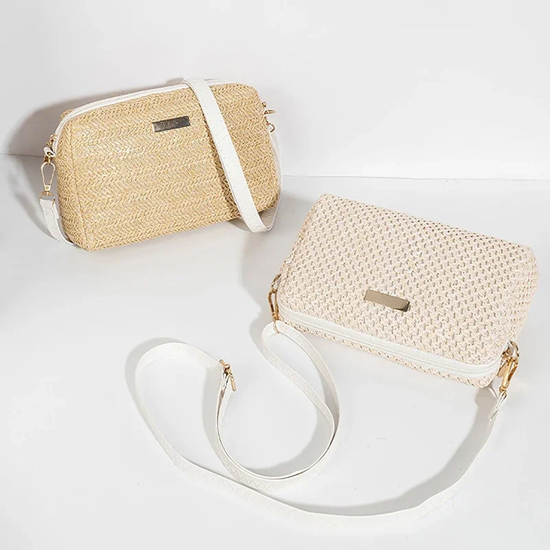 Женская плетеная Сумка через плечо 5 цветов