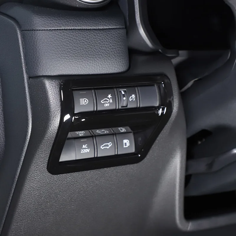 ABS углеродное волокно/черный для Toyota Land Cruiser Prado 2024-2025 переключатель автомобильной