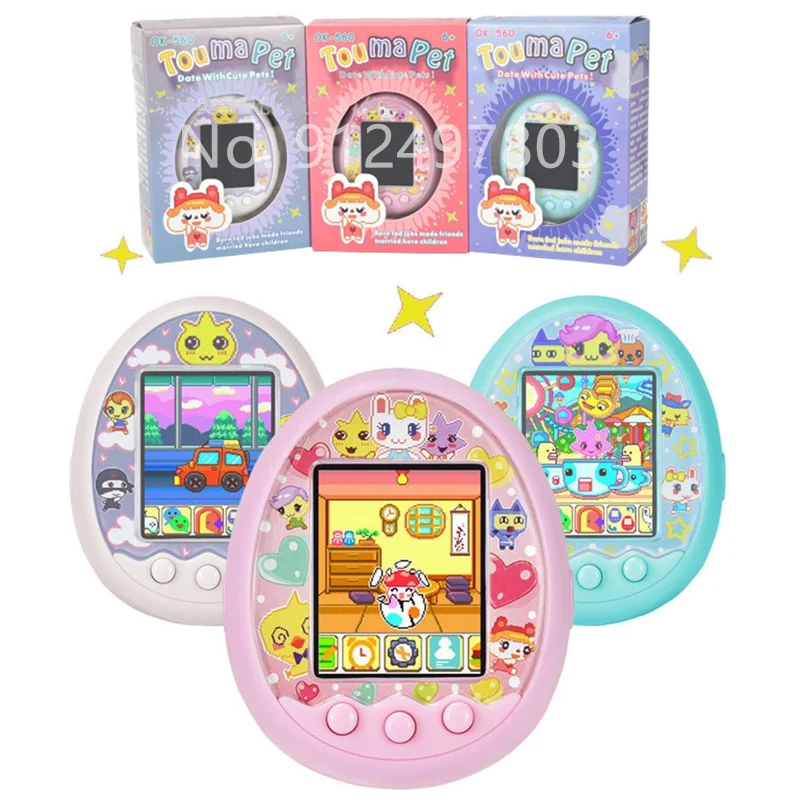 

Tamagotchis Funny Kids Electronic Pets Toys Nostalgic Pet In One Virtual Cyber Pet Interactive Toy Digital Screen E-pet Color HD