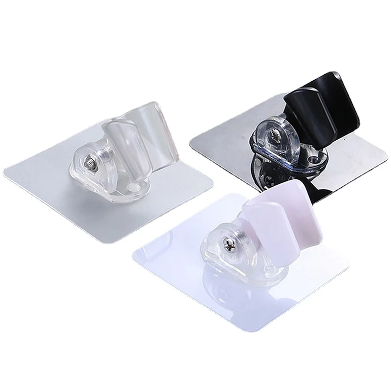

Handheld Drill-free Shower Stand Drill-free Chrome-plated Adjustable Bathroom Wall Bracket Self-adhesive Shower Head Bracket