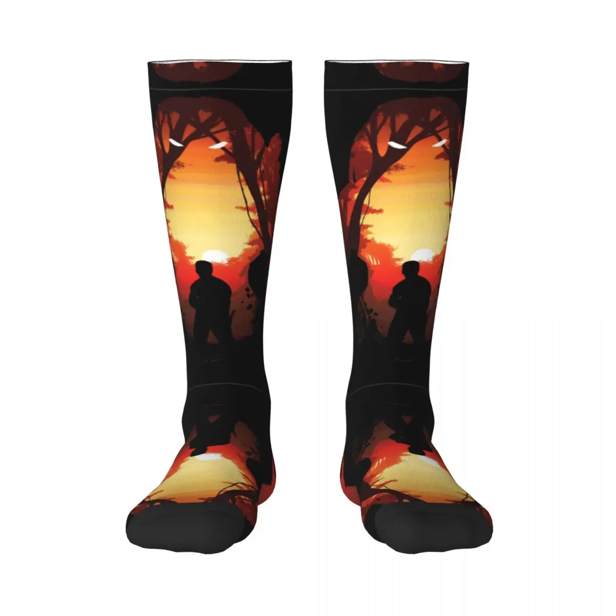 

Predator Movie Alien 23 Adult Stockings Graphic Vintage High elasticity Contrast color socks Cute style Elastic Stockings