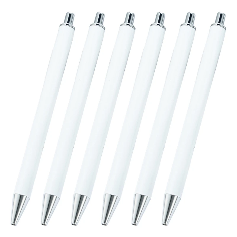 6 шт. выдвижная шариковая ручка для бизнеса подписания кончик 1 0 мм гладкий письма