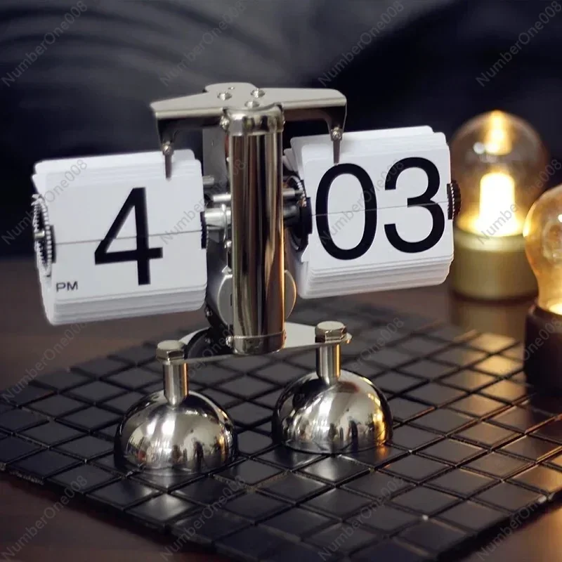 Креативные автоматические часы с поворотом страниц ретро-гостиная украшение