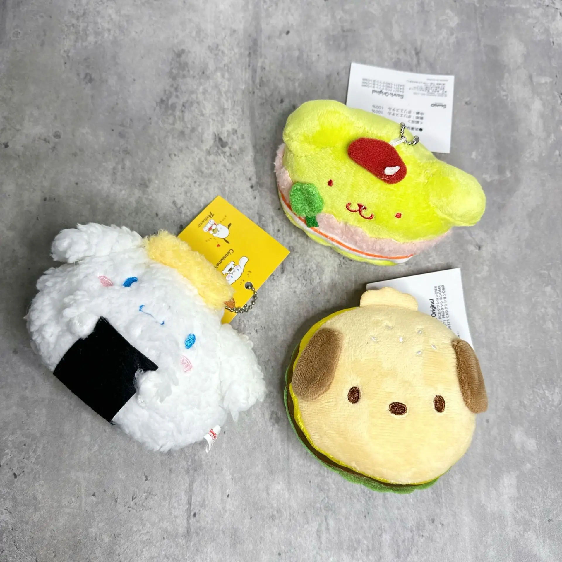 

Подушка Sanrio Kawali Kuromi Hello Kitty My Melody Cinnamoroll, плюшевые игрушки, гамбургеры, мягкие набивные куклы, детские подарки на день рождения