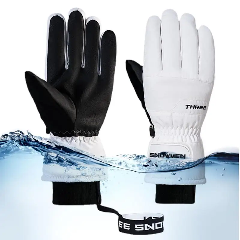 

Windproof Thermal Winter Gloves Five-Finger Design Outdoor Waterproof Ski Gloves Five-Finger Design Winter Snow Gloves For Men