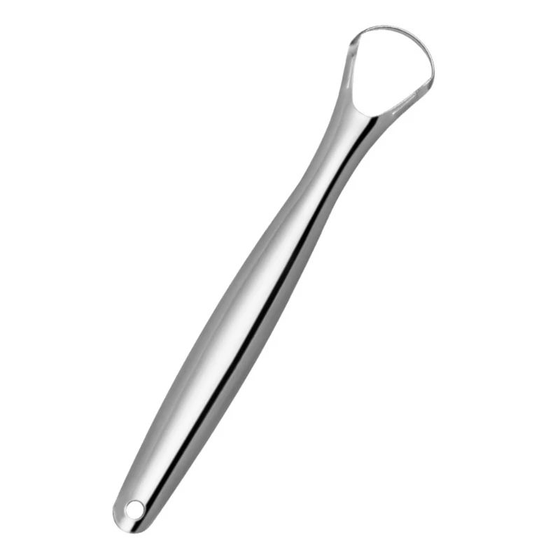 

Stainless Steel Tongue Scraper Metal Hygiene for FRESH Breath Cleaner Brush