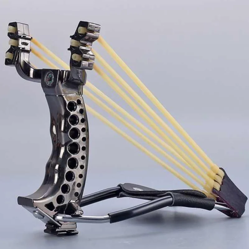

Slingshot With a Wrist Rest With Rubber Band Sling Shot Catapult Big Power New Slingshot Outdoor Hunting Using a Foldable