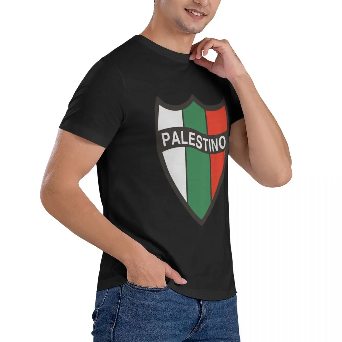 Крутая Мужская Базовая футболка с коротким рукавом клубный Депортиво палестиo