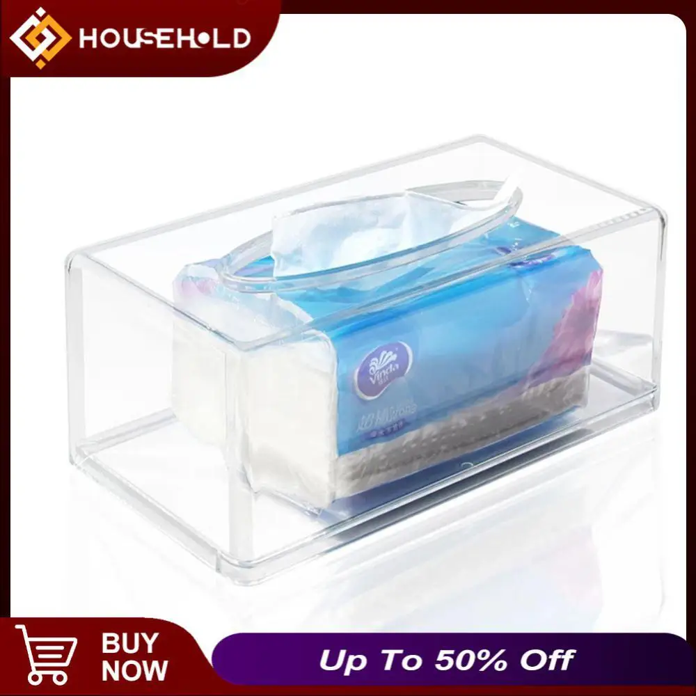 

Napkin Holder Household Transparent Acrylic Box For Napkins Home Hotel Creative Acrylic Tissue Box Storage Rack