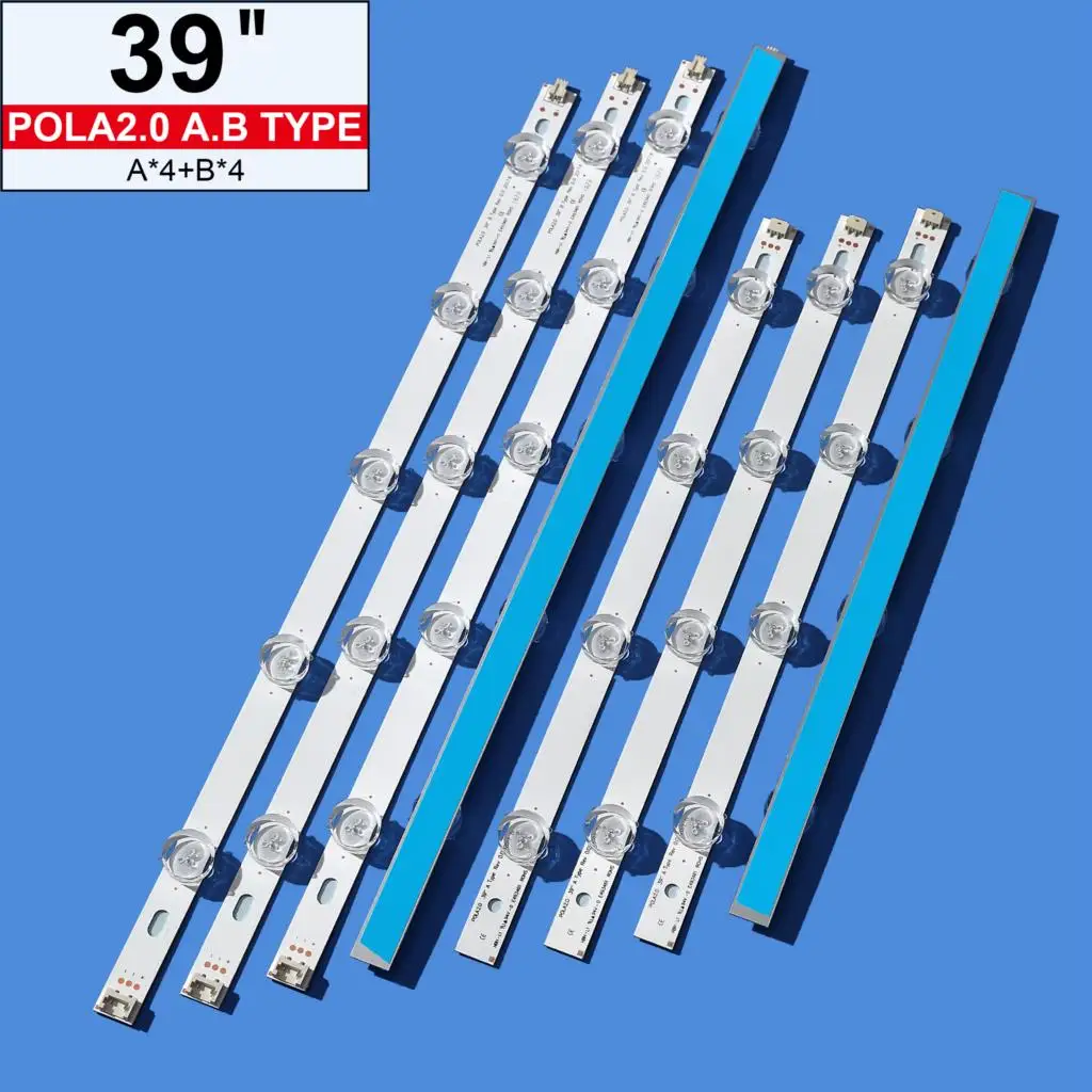 

original Kit 8 PCS LED Backlight strip For 39LN5100 LGE 39LN5100 39LN5300 39LN5400 HC390DUN-VCFP1-21XX innotek POLA2.0 39"A/B