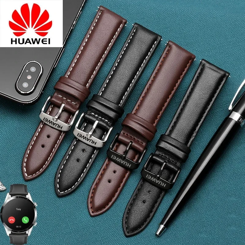 HUAWEI Original Leather Strap For Huawei Gt2 Watch 3/3 pro Watchband for Huawei Gt3 Gt 2 Pro Magic2 Watch Accessories