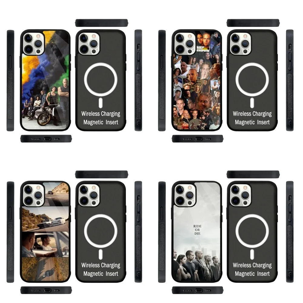 Fast and F-Furious mobile Phone Case Strong Magnetic For IPhone16 15 14 13 Pro Max Plus 11 12 Mini Magsafe Wireless Charging