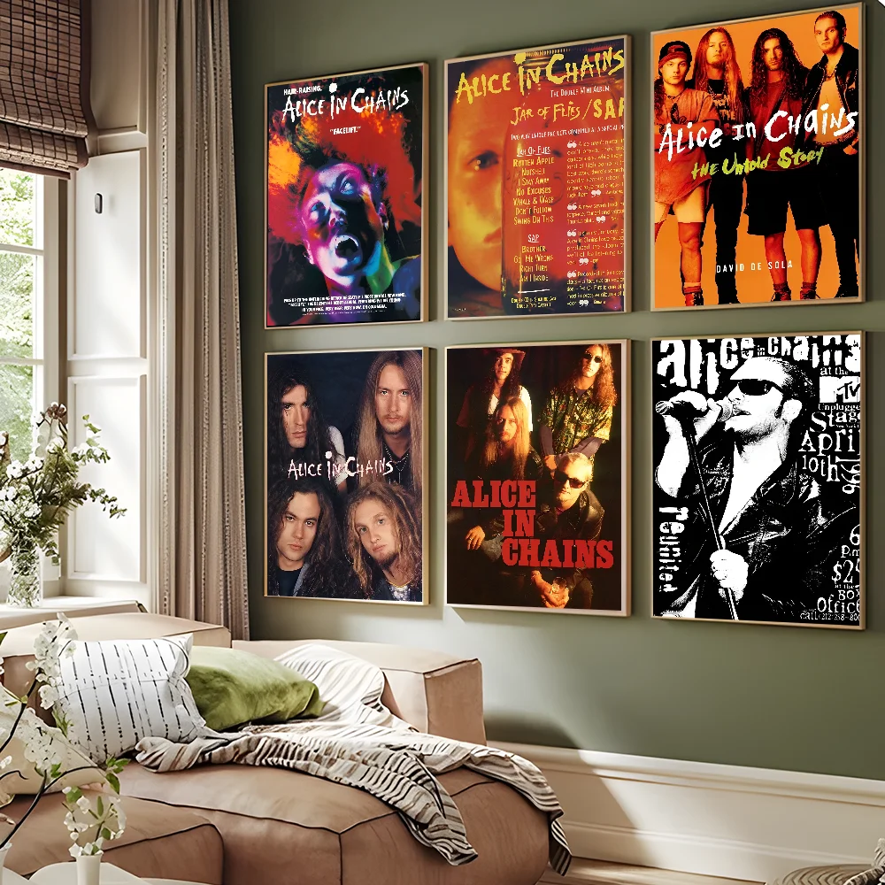 A-Alice I-In C-Chains хорошее качество принты и постеры водостойкая бумажная наклейка