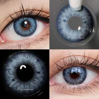 UYAAI Pair Colored Contact Lenses Natural Look Brown Lenses Blue Lenses Gray Eye Contact Fashion Lenses free shipping