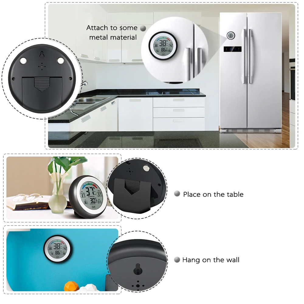 Многофункциональный цифровой термометр-гигрометр от KKMOON измеряет температуру и