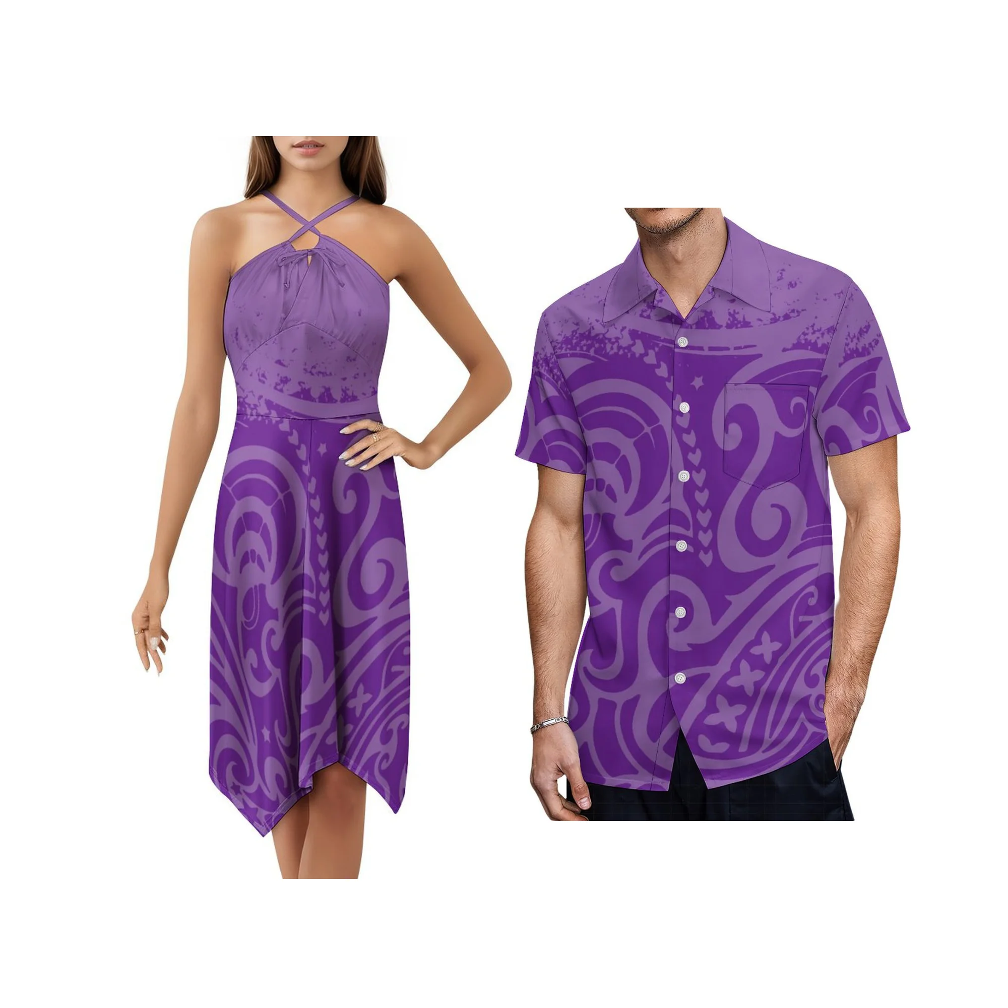 Женское платье Samoa Islands на заказ легкое и удобное летнее полинезийский подол