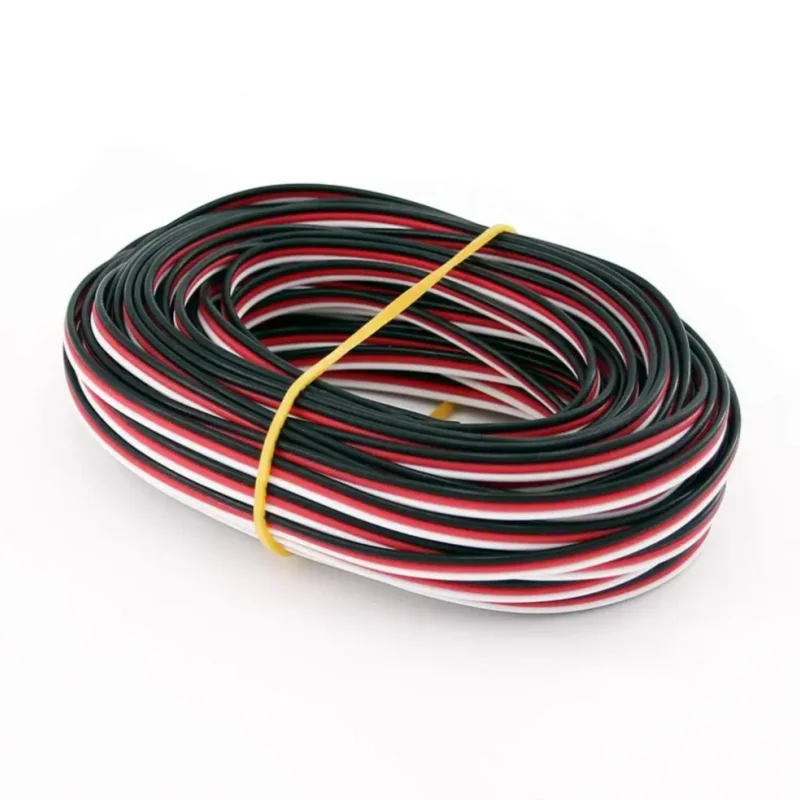 Фото 5 метров 26AWG/22AWG JR Futaba удлинительный кабель сервопривода 30/60 сердечник с защитой от помех для радиоуправляемой модели DIY аксессуары №3