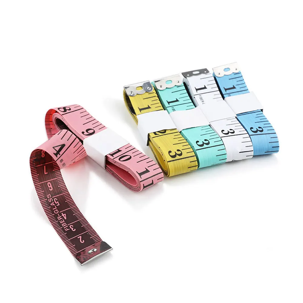 

150cm/60" Body Measuring Ruler Sewing Tailor Tape Measure Centimeter Meter Sewing Measuring Tape Soft Ruler Random Color