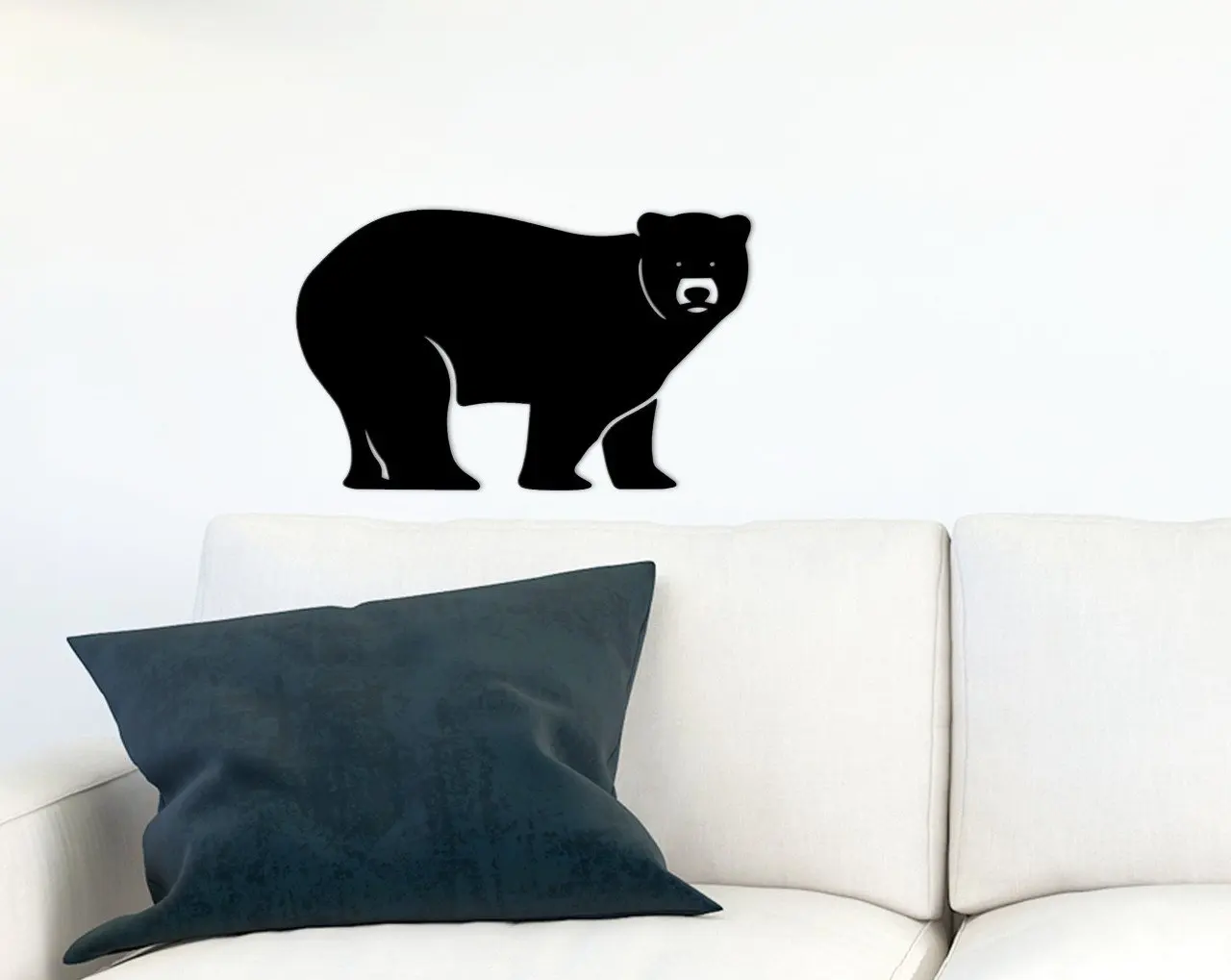 

BK Home Bear настенная сувенир-1 Современная Удобная надежная декорация подарок качественный дизайн простой крутой черный цвет