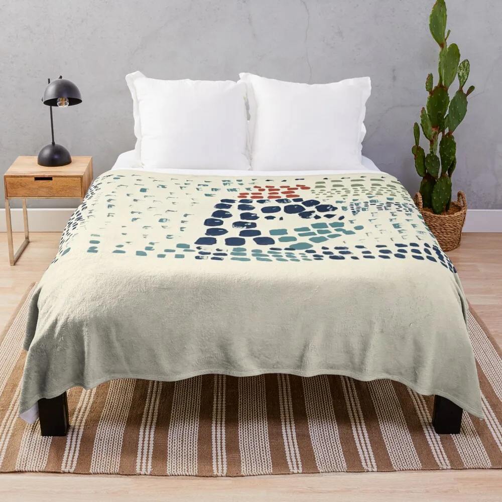 Исследование цвета No. 1 (Woimant Sta?l 93) — одеяло Art Informel для дивана одеяла волос