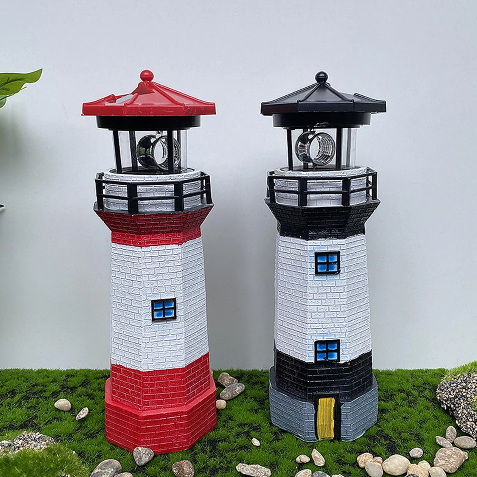 

Lighthouse Shape Solar Garden Fence Yard Outdoor Decor Beacon Lamp Light Outdoor Lighting Garden Decoration