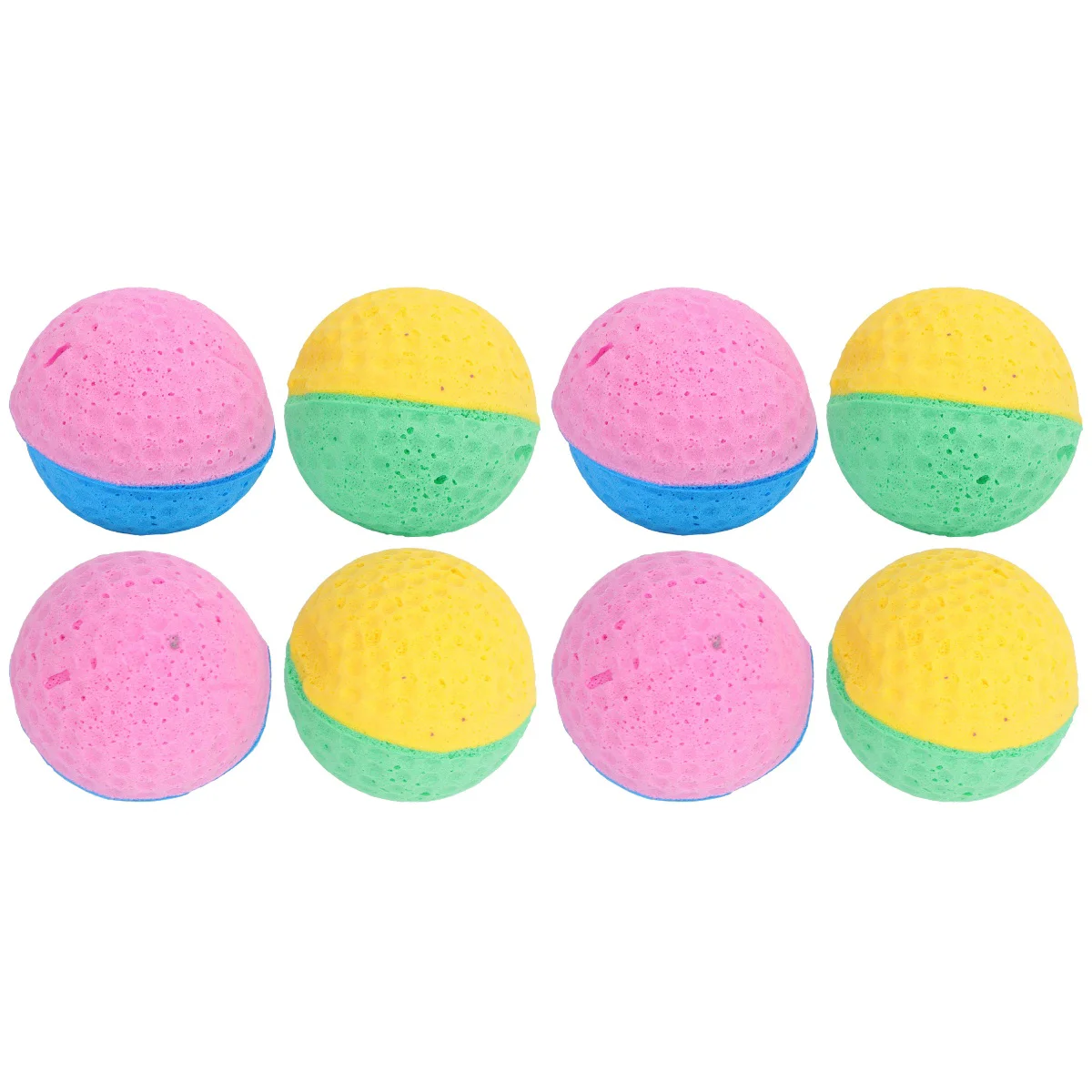 

8 Latex Sponge Balls Kitty Kitten Cat Catcher )