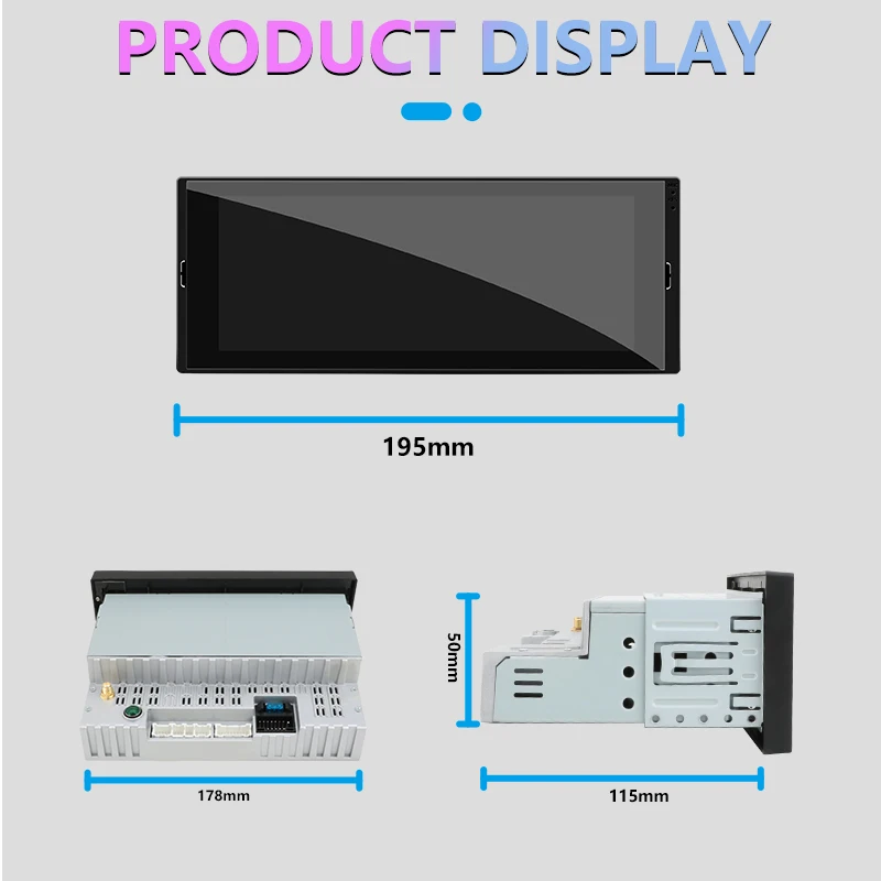 Универсальная Автомагнитола 1din мультимедийный плеер на Android сенсорный экран 6 9