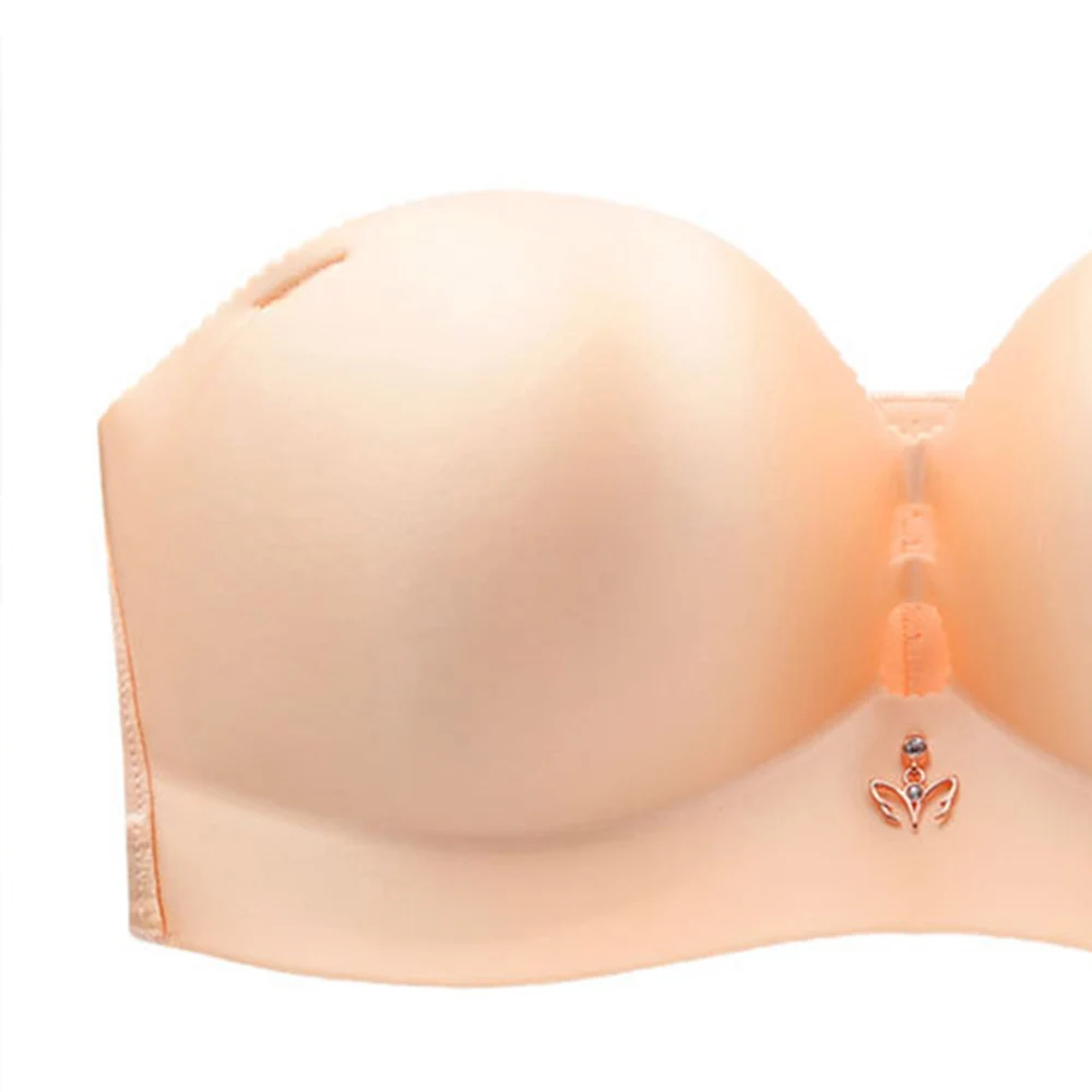 Женский бюстгальтер без бретелек с чашкой 3/4