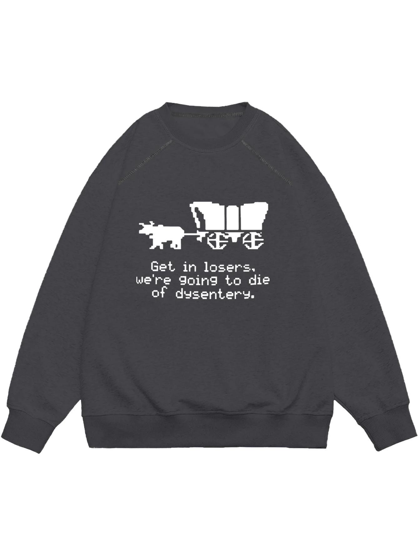 Женская Повседневная Толстовка Пуловер С Круглым Вырезом И Буквенным Принтом