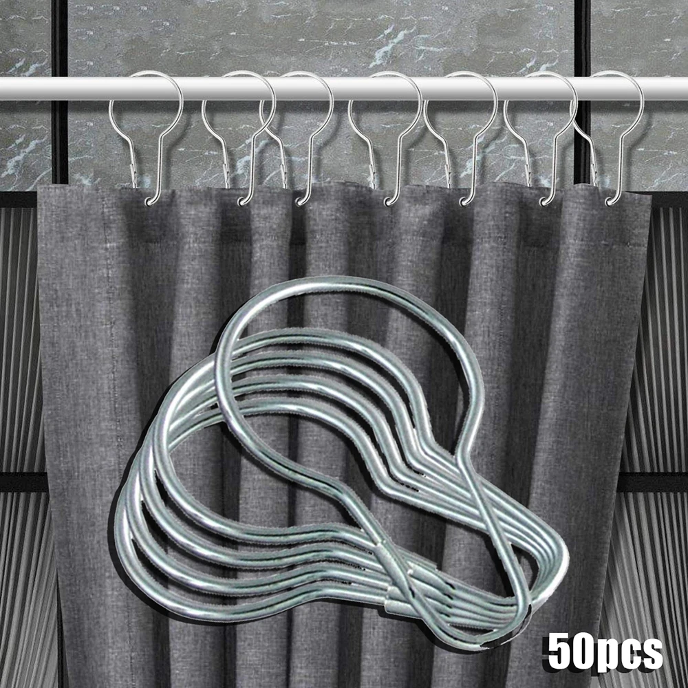 

Practical Bathroom Gourd Type Shower Curtain Hook Curtain Hook Hanger Buckle