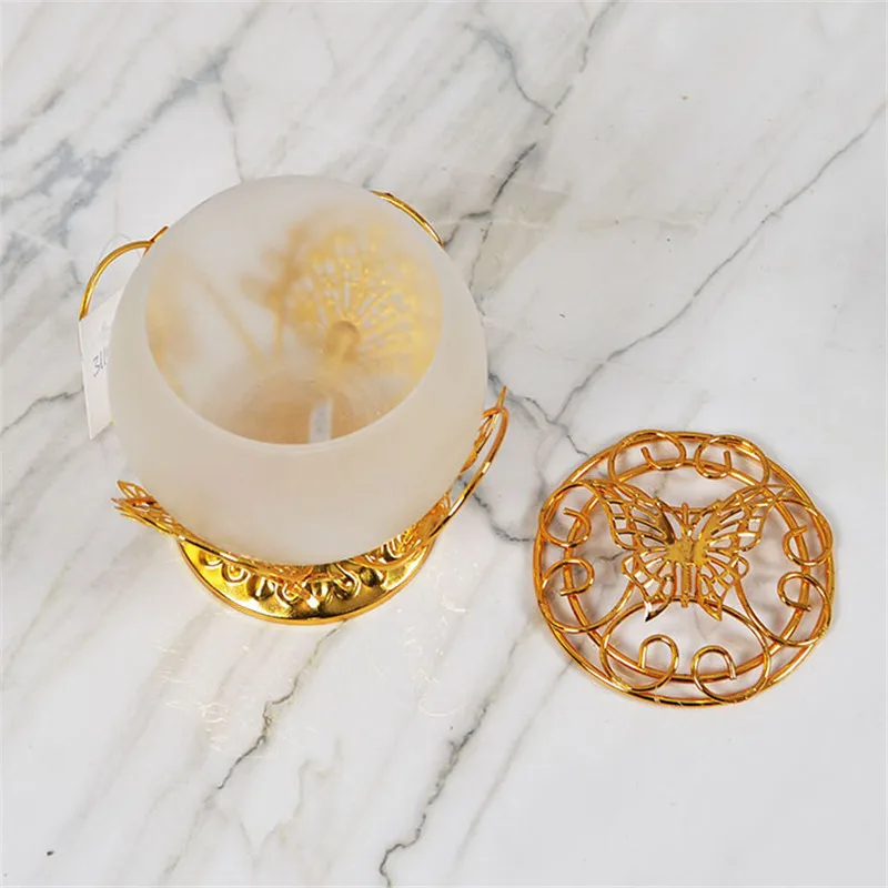 Изысканные стеклянные подсвечники металлические рамки праздничные украшения