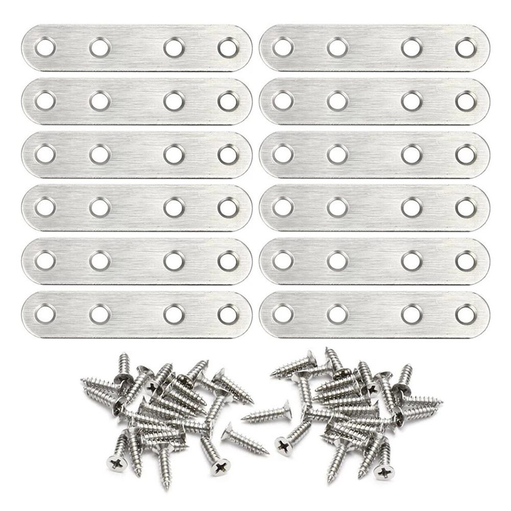 Stainless Steel Corner Brackets, Mending Plates, Flat