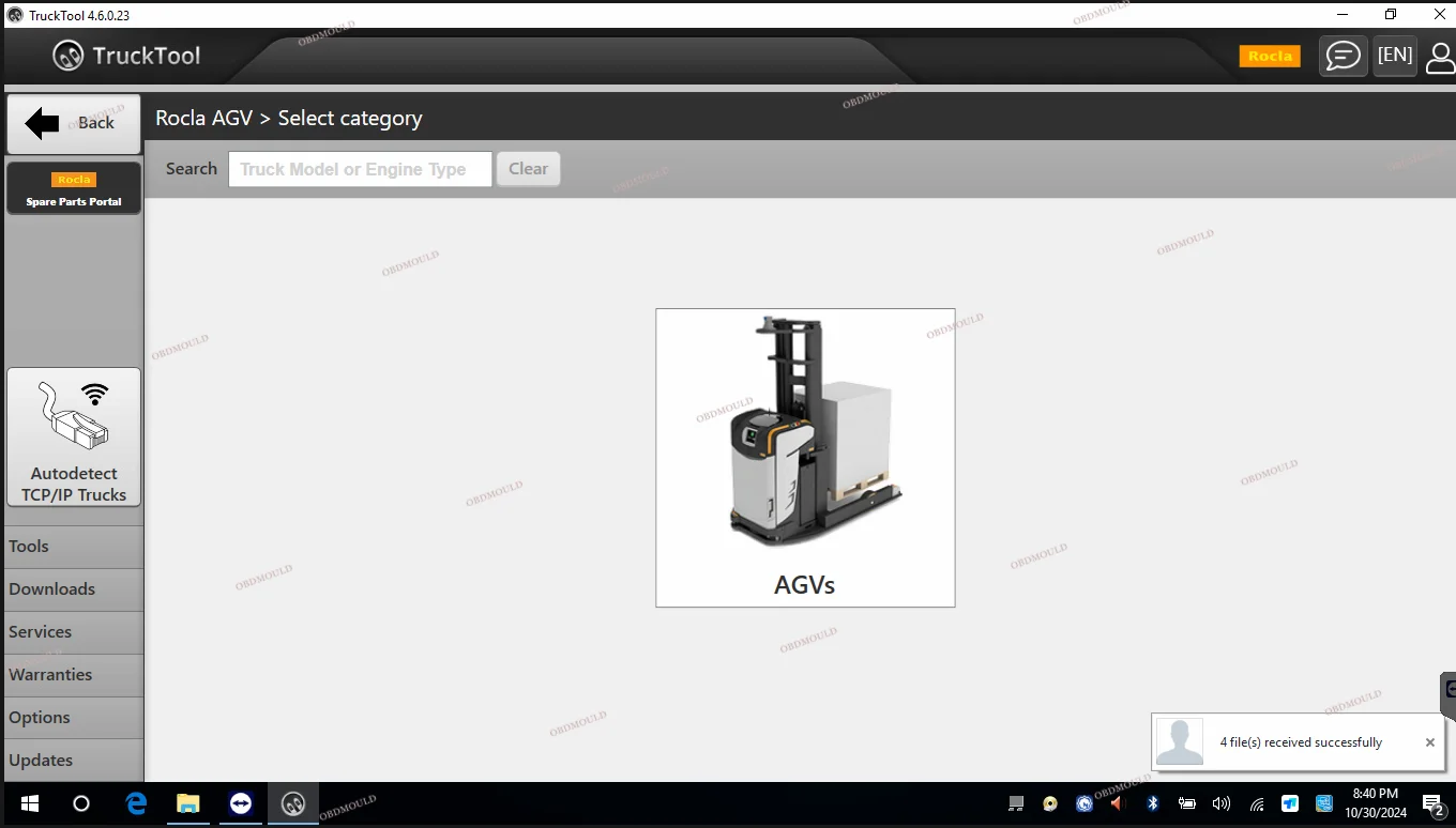 Универсальный диагностический инструмент для вилочных погрузчиков TruckTool 4 5