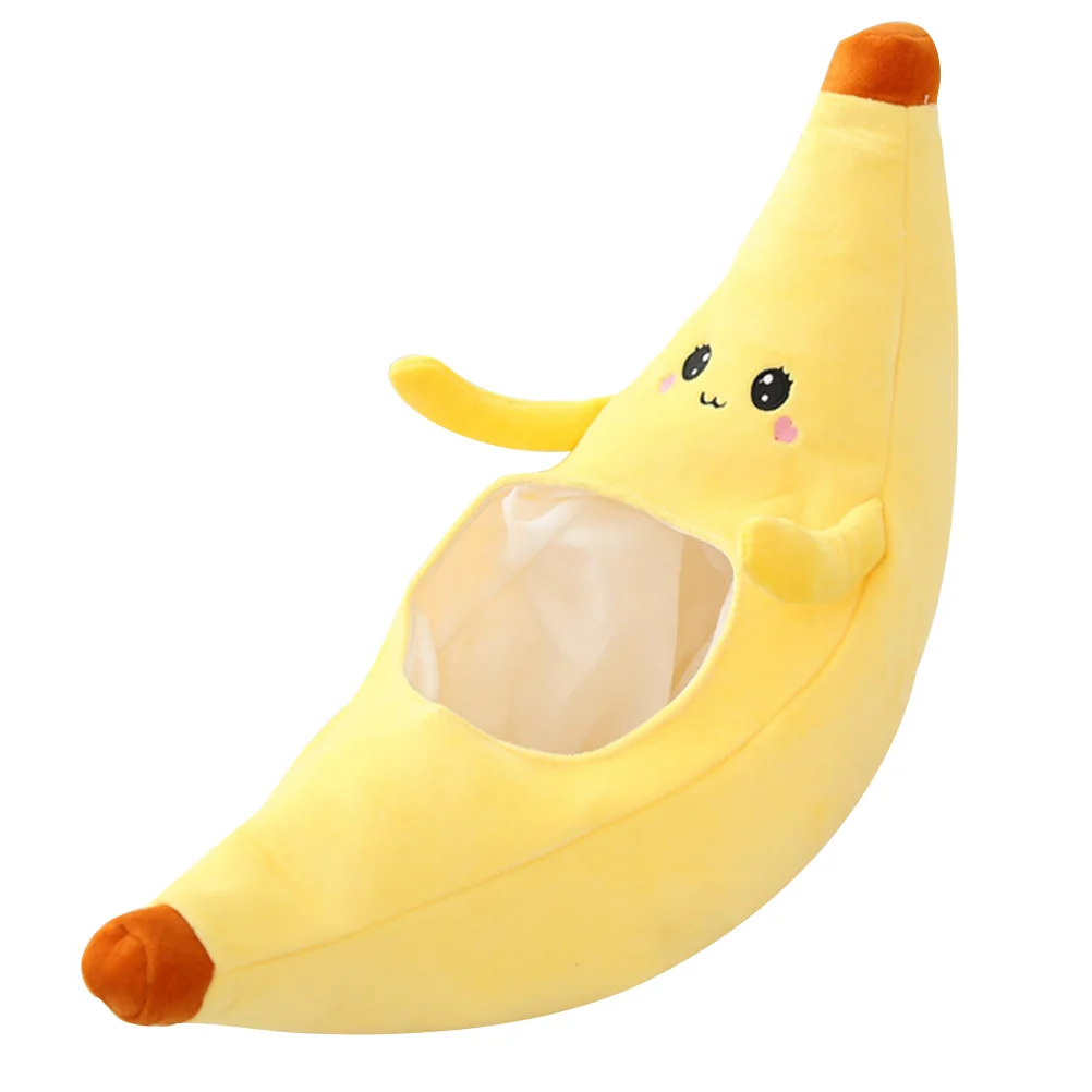 

Banana Headgear Funny Hat Party Headdress Novelty Plush Cap Cosplay Accessories