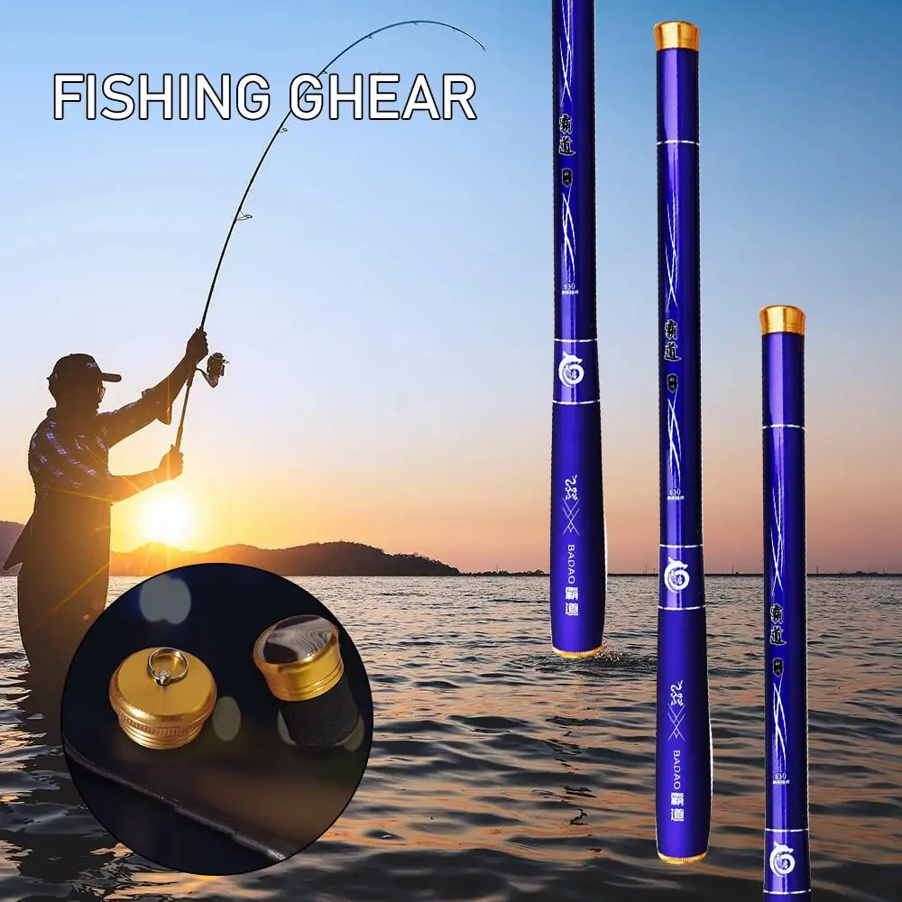 

1pc Telescopic Fishing Rod SuperHard Portable Ultralight Fishing Rod Carbon Fiber Stream Hand Pole Carp Feeder Fishing Tackle