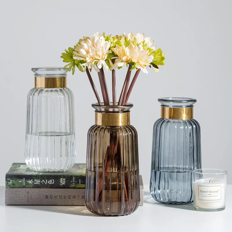 

Nordic Light Luxury Glass Vase Decoration Living Room Home