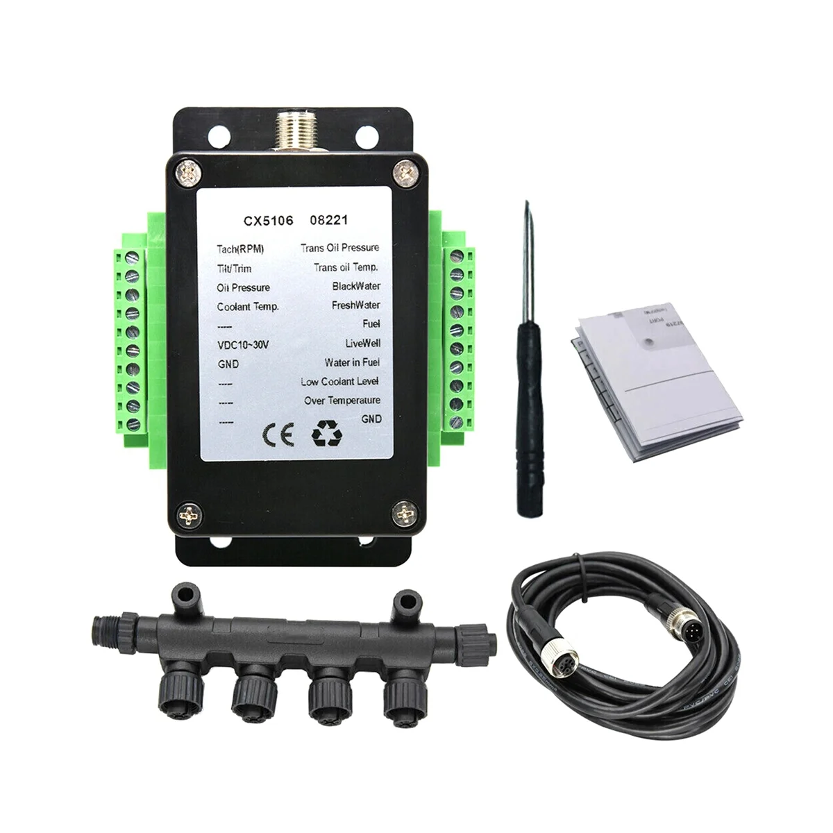 Одноканальный преобразователь NMEA2000/N2K 0-190 Ом до 13 датчиков с кабелем для морской