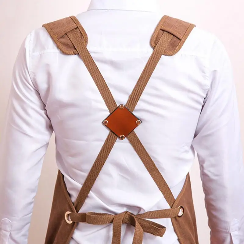 

Tool Apron Men Women Adjustable Canvas Apron Heavy Duty Utility Apron With Pockets For Woodwork Room Craft Workshop