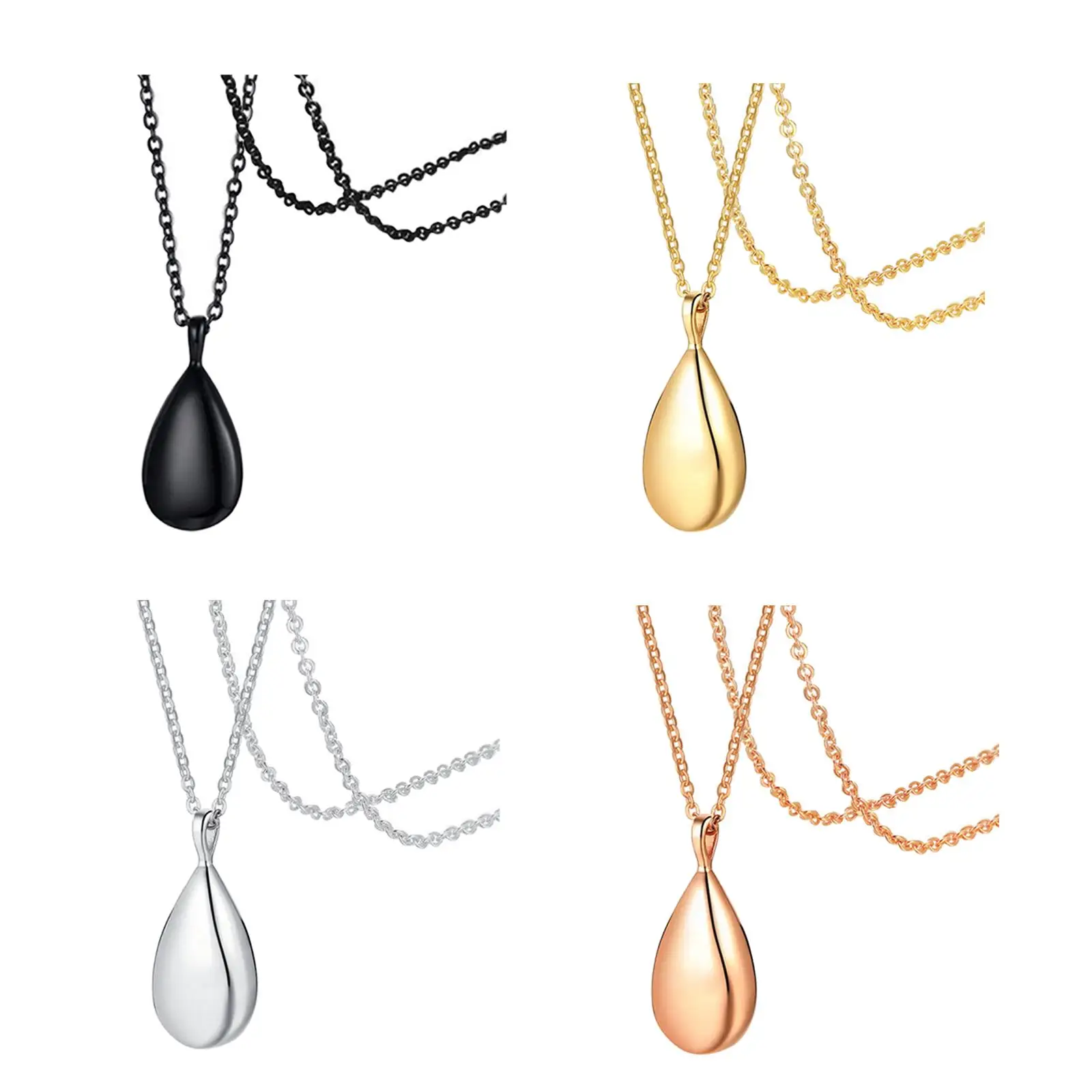 

Ожерелье в форме урны и золы, капля воды, Классическая Женская и Мужская модная подвеска в виде кремации для золы, искусственные материалы для банкета