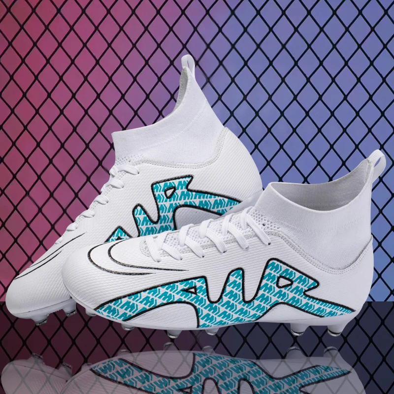 ZHENZU Size 32-45 Professional Football Boots Men Kids TF/FG Soccer Shoes Sneakers Cleats  Futsal Football Shoes for Boys Girl
